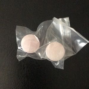 Rose quartz plugs